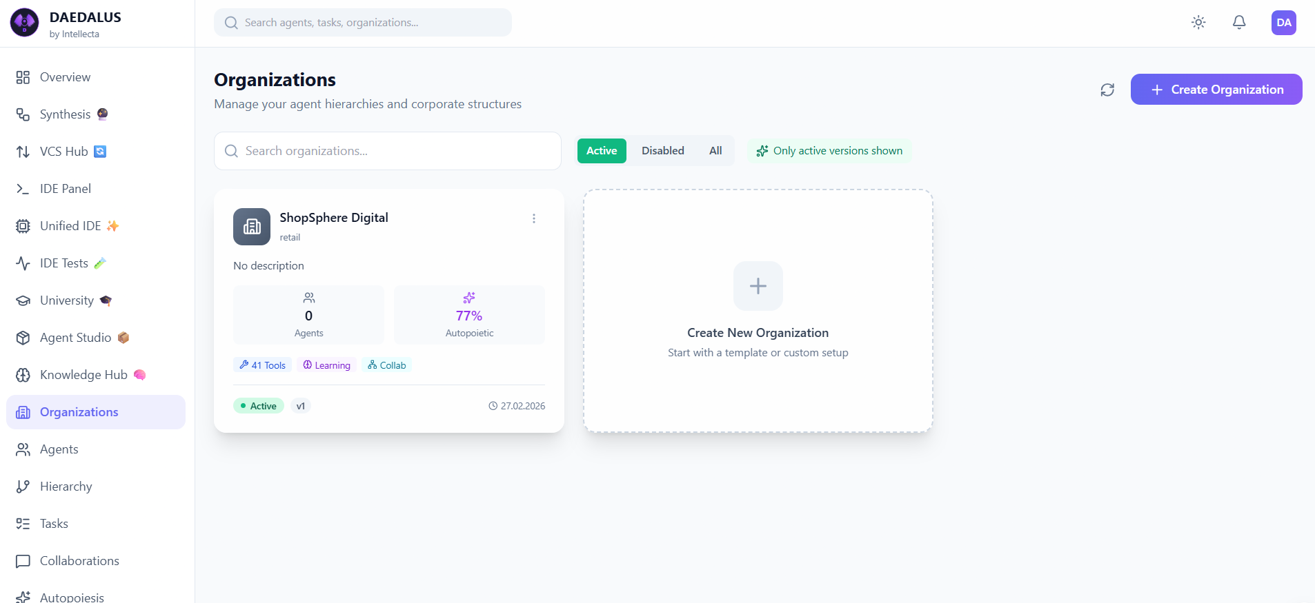 Organization Created