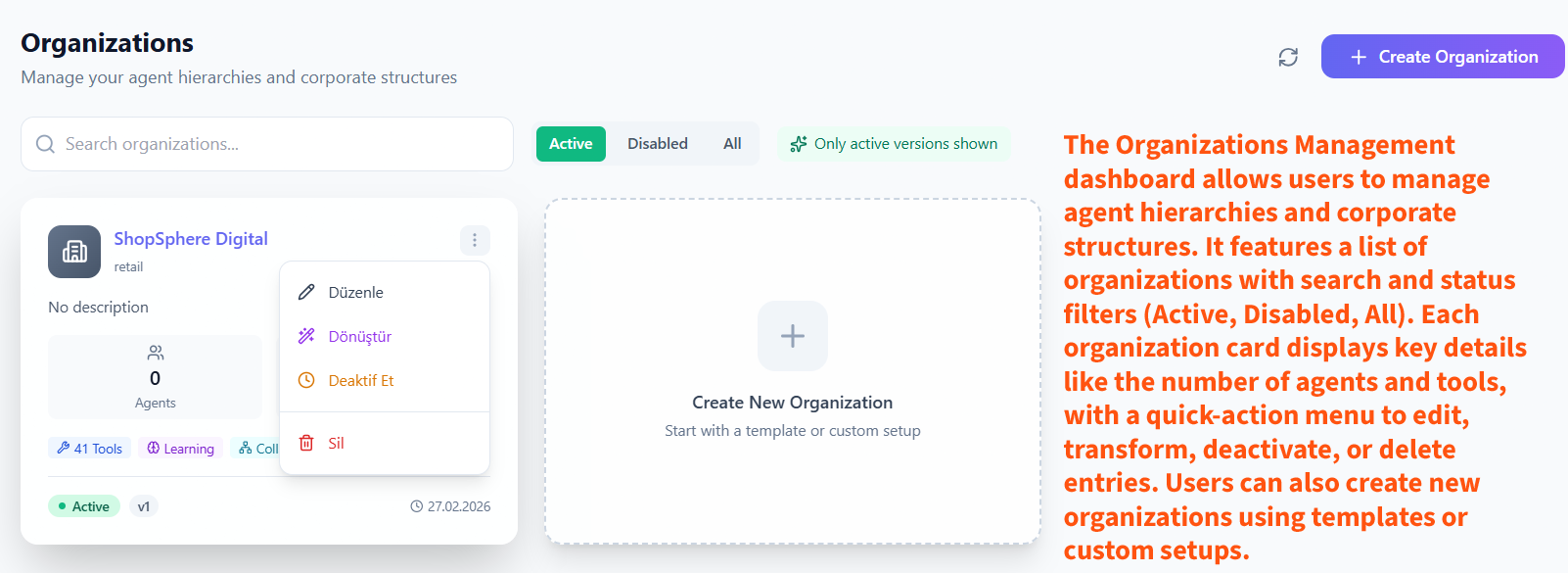 Management Dashboard