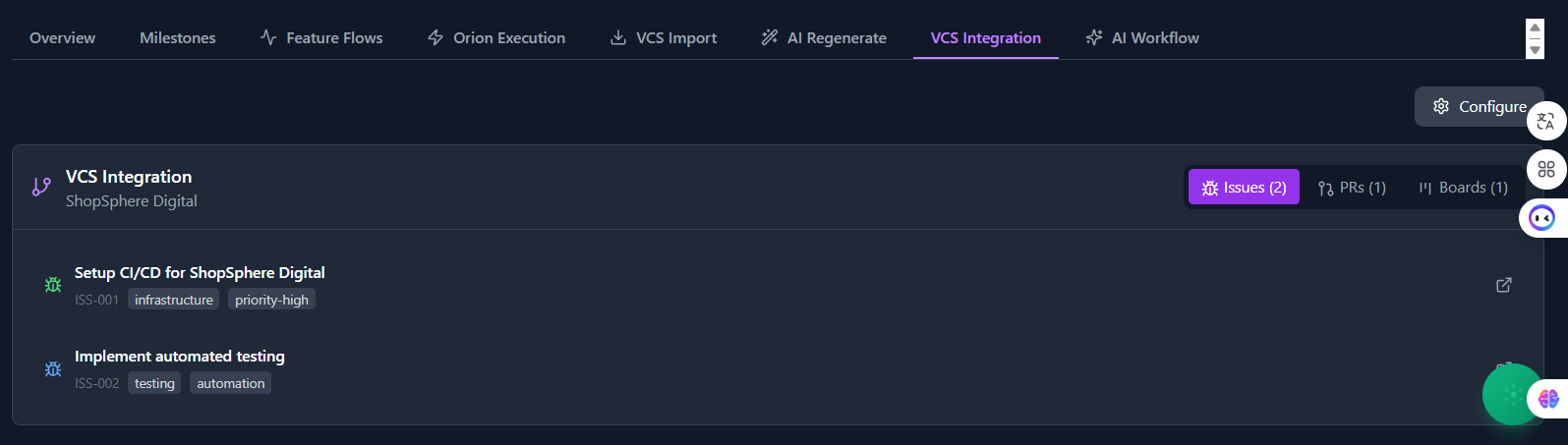 VCS Integration